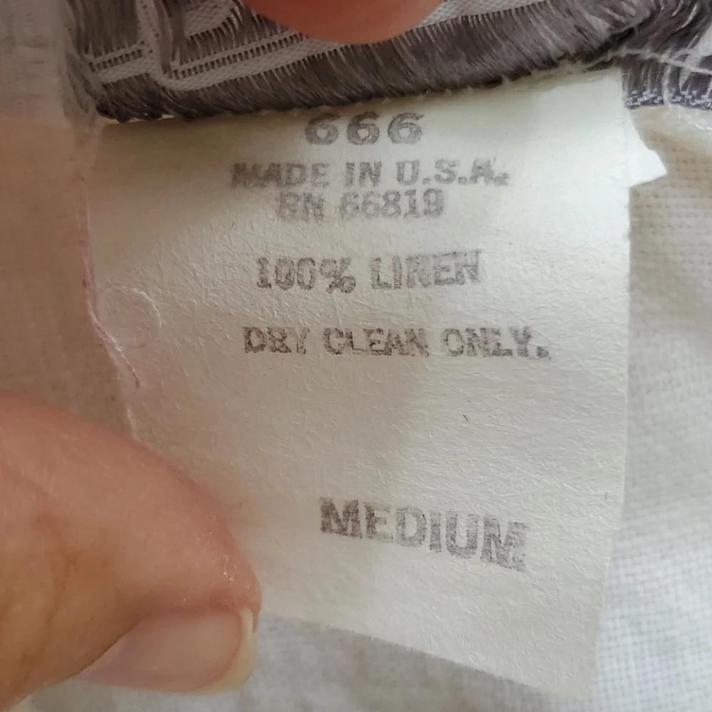 Vintage Rialto 1970’'s 7 pierces Linen medium